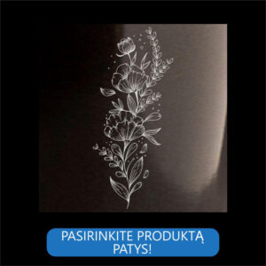 Dizainas "Gėlės" ant pasirinkto produkto