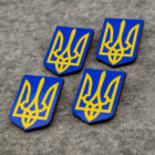 Sagė ženkliukas su Ukrainos atributika