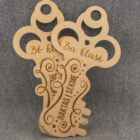 Klasės dekoras Sėkmės raktas medinė dekoracija