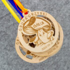 Medinis medalis Grybukas su atlasine juostele