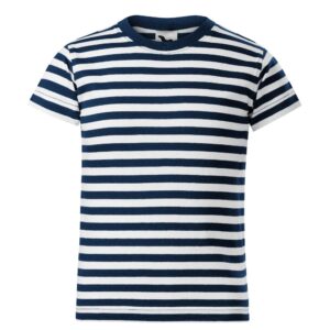 Dryžuoti vaikiški jūreiviškis marškinėliai kapitono marškinėliai