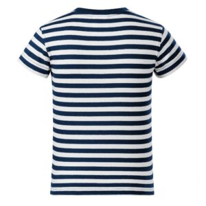 Dryžuoti vaikiški jūreiviškis marškinėliai kapitono marškinėliai