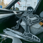 Lavinamasis žaidimas - Sujunk kūno dalis - veltinio skeletas