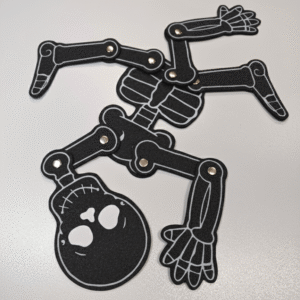 Lavinamasis žaidimas - Sujunk kūno dalis - veltinio skeletas
