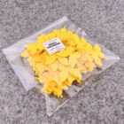 Veltinio dekoracijos – Geltoni drugeliai (50 vnt.)