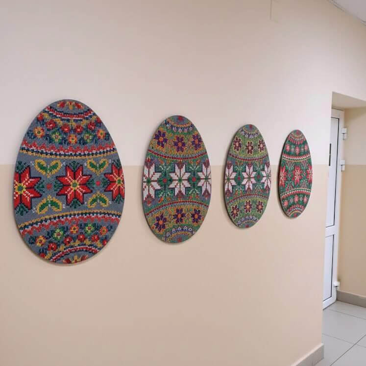 Didžioji Velykų edukacija - gigantiškas siuvinėjamas margutis
